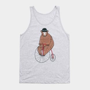 Bear On A Bicycle Tank Top